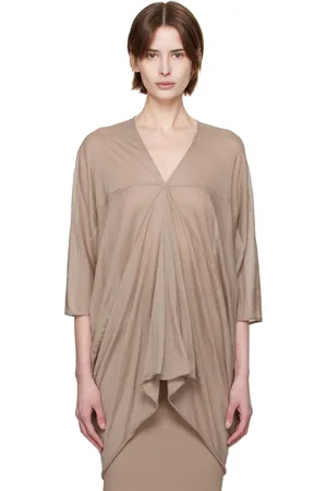 Rick Owens Taupe Hollywood Kite Blouse