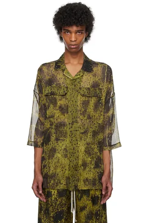 Rick Owens Yellow & Black Hollywood Magnum Tommy Shirt