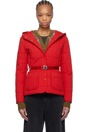 Mackage Red Raja Vertical Quilted Light Down Jacket