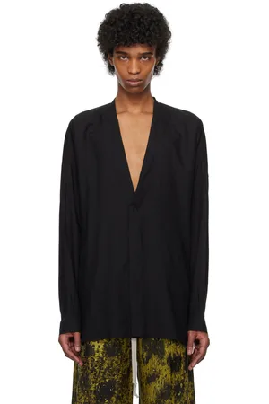 Rick Owens Black Hollywood Lido Larry Shirt