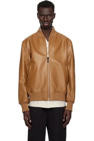 Mackage Tan & Khaki Easton-SA Reversible Leather Jacket