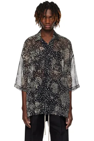 Rick Owens Black & Off-White Hollywood Magnum Tommy Shirt
