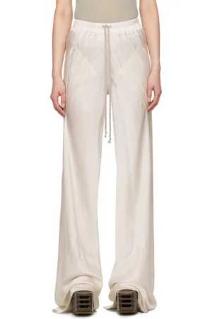 Rick Owens Off-White Hollywood Drawstring Bias Lounge Pants
