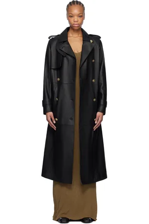 Mackage Black Gael-V Leather Coat