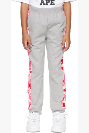 BAPE Kids Gray ABC Camo One Point Sweatpants