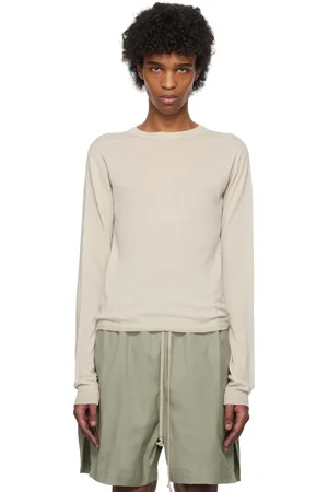 Rick Owens Off-White Hollywood Cropped Level Biker Sweater