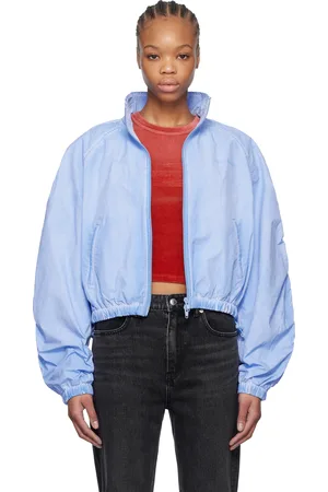 Alexander Wang Blue Ruched Track Jacket