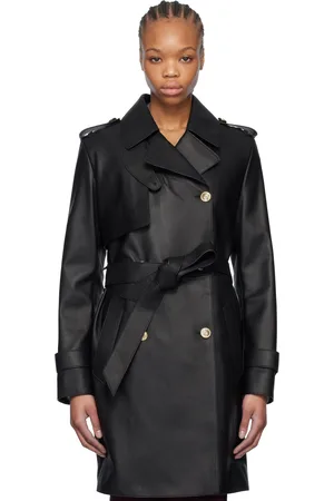 Mackage Black Mely Leather Coat