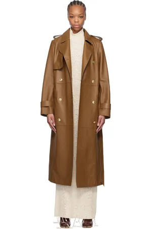 Mackage Tan Gael-V Leather Coat