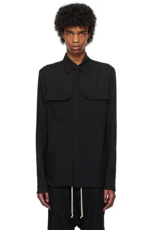Rick Owens Black Hollywood Work Shirt