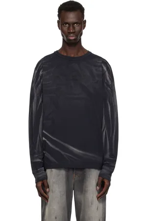 Alexander Wang Black Crease Wash Long Sleeve T-shirt