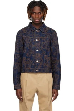 Kenzo Blue Paris VERDY Edition Embroidered Denim Trucker Jacket