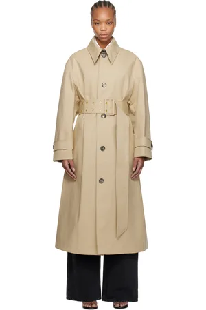 Ami Beige Belted Coat