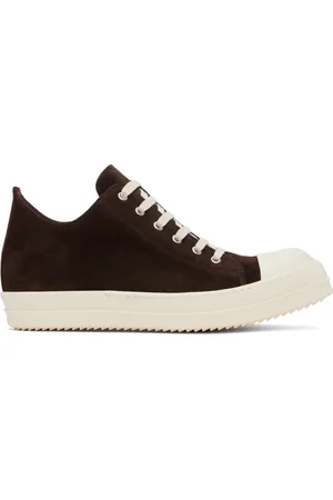 Rick Owens Brown Hollywood Low Sneaks Sneakers