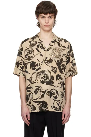 DRIES VAN NOTEN Beige & Black Appliqué Shirt