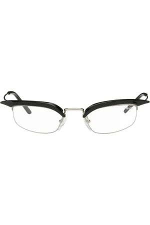 Prada Black & Silver Runway Blue Light Glasses