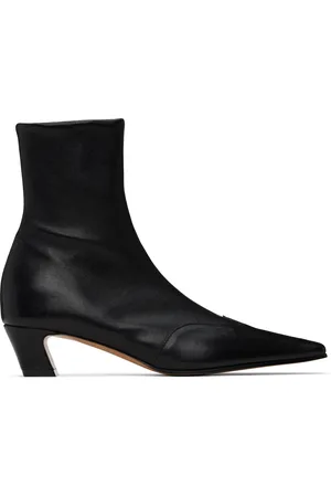 Khaite Black Nevada Stretch Low Boots