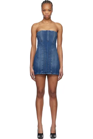 Monot Bustier Denim Minidress