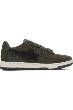 BAPE Khaki SK8 STA #3 Sneakers
