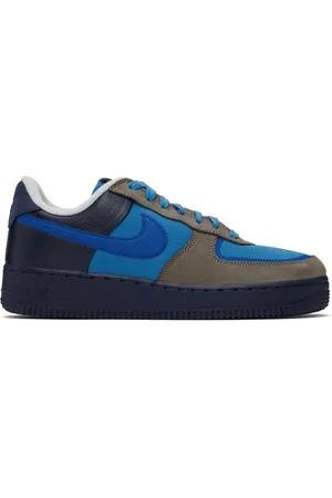 Nike Gray & Navy Stash Edition Air Force 1 Low Sneakers
