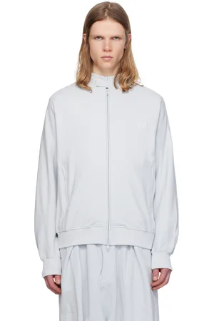 Y-3 Gray 3-Stripe Track Jacket