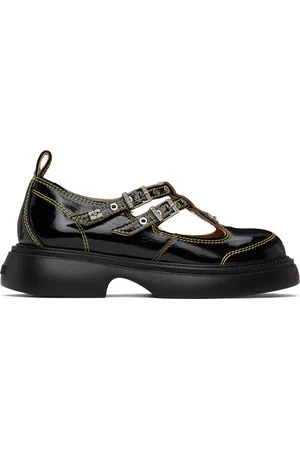 Ganni Black Mary Jane Loafers