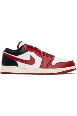 Nike Black & Red Air Jordan 1 Low Sneakers