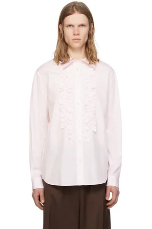 Simone Rocha Pink Ruffle Prom Shirt