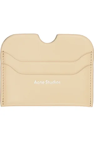 Acne Studios Yellow Leather Card Holder