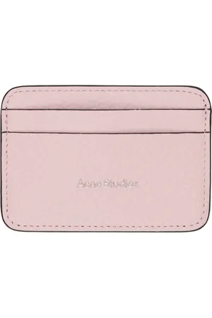 Acne Studios Pink Leather Card Holder