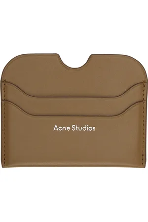 Acne Studios Brown Leather Card Holder
