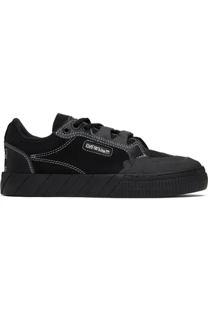 OFF-WHITE Black Leather Vulcanized 779 Sneakers