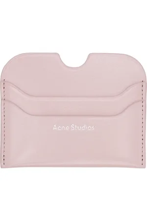 Acne Studios Pink Leather Card Holder