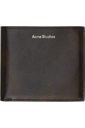 Acne Studios Brown Folded Leather Wallet