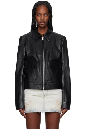 Maison Margiela Black Light Sport Leather Jacket