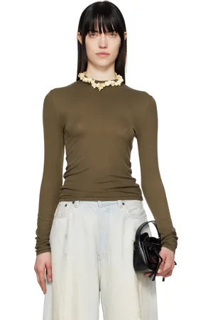 Acne Studios Brown Spray-Dyed Long Sleeve T-shirt