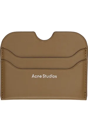 Acne Studios Brown Leather Card Holder