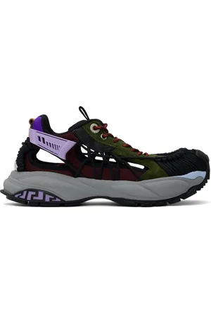 VERSACE Khaki & Burgundy Mercury M_VS_01 Sneakers