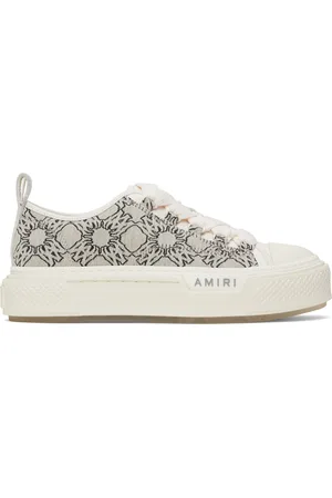 AMIRI Gray MA Quad Jacquard Court Low Sneakers