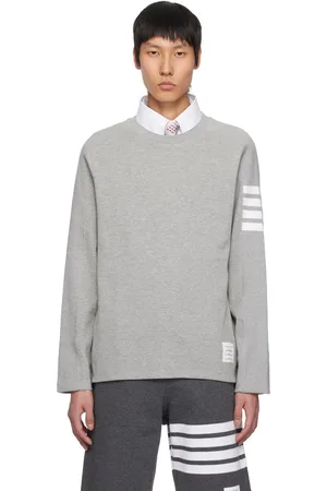Thom Browne Gray Milano 4-Bar T-shirt