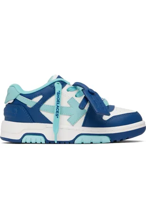 OFF-WHITE Kids Blue & White Out Of Office Sneakers