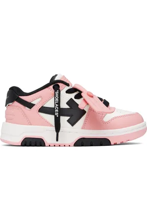 OFF-WHITE Kids Pink & Black Out Of Office Sneakers