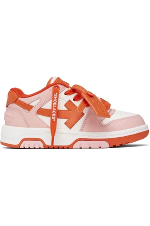 OFF-WHITE Kids Pink & Red Out Of Office Sneakers