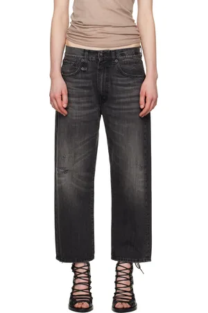 R13 Black X-Boyfriend Jeans