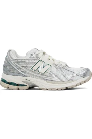 New Balance White & Silver 1906R Sneakers