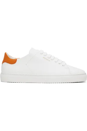 Axel Arigato White & Orange Clean 90 Sneakers