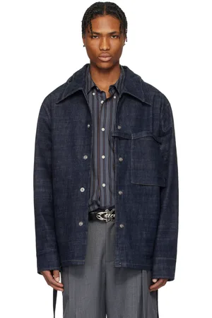 NULLUS SSENSE Exclusive Blue Rope Selvedge Denim Jacket