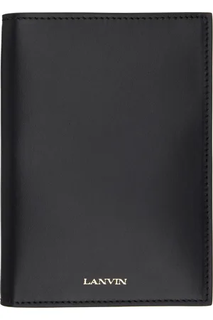 Lanvin Black Calfskin Passport Holder