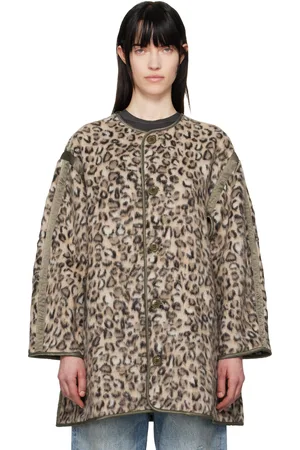 R13 Beige Taped Liner Coat
