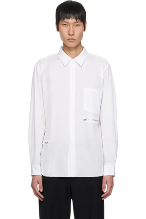 Comme des Garçons White Cotton Broad Shirt